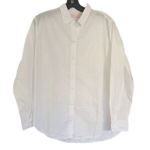 Everlane White Lightweight Button Down Top Size 10